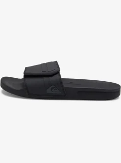 Quiksilver Sandals|Rivi Adjustable Slides Black/Grey/Black