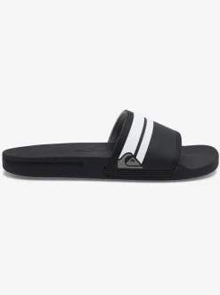 Quiksilver Sandals|Rivi Slides Black/Black/White