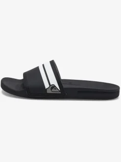 Quiksilver Sandals|Rivi Slides Black/Black/White