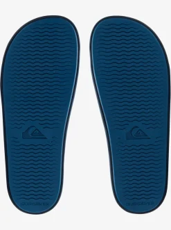 Quiksilver Sandals|Rivi Wordmark Slides Blue 6