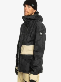 Quiksilver Snow Jackets|Sammy Carlson Stretch Quest Technical Snow Jacket Tie Dye True Black