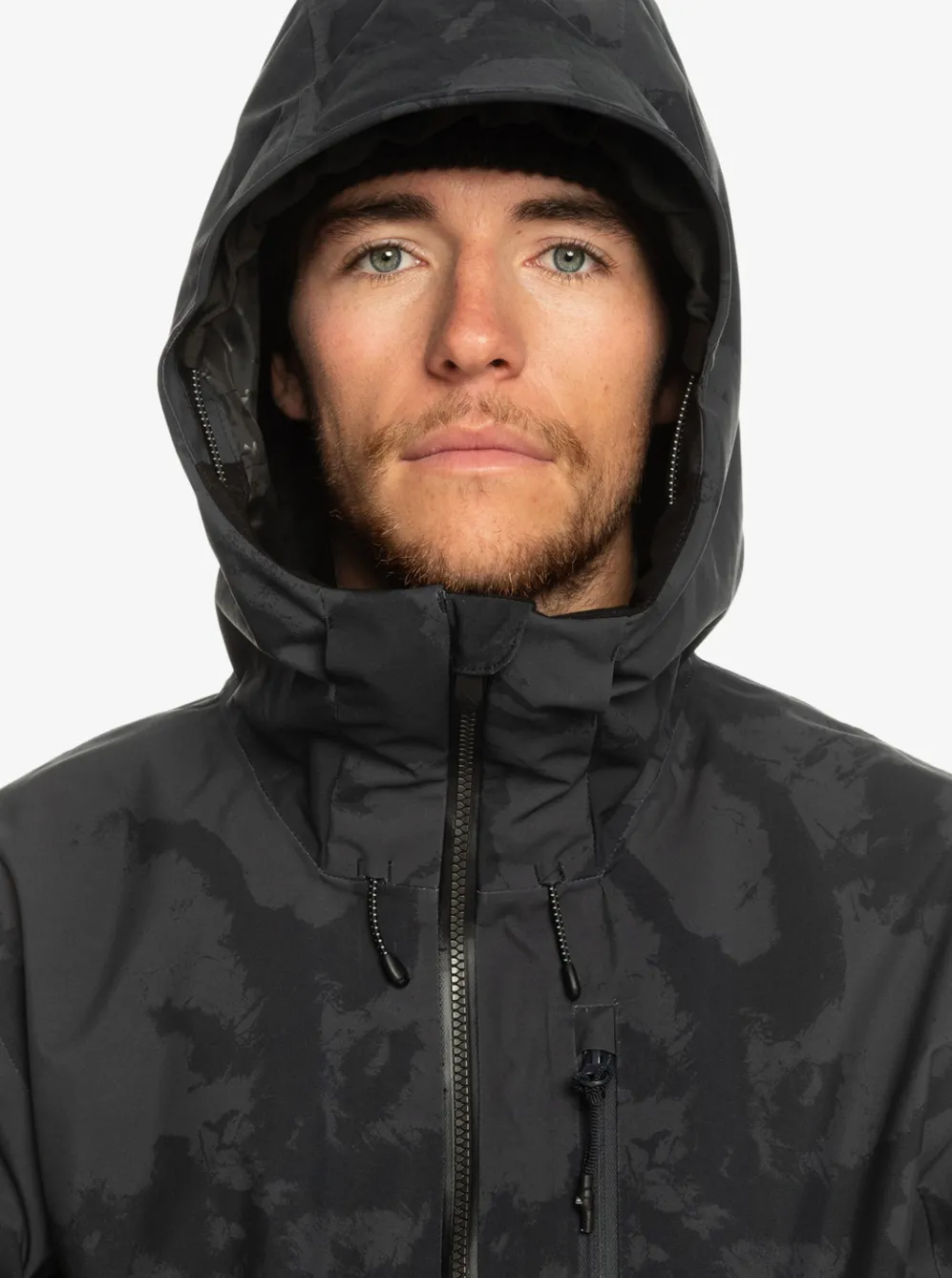 Quiksilver Snow Jackets|Sammy Carlson Stretch Quest Technical Snow Jacket Tie Dye True Black