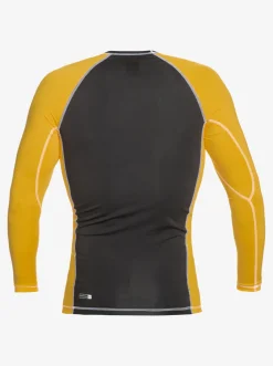 Quiksilver Rashguards|Saturn Protection Long Sleeve Upf 50 Rashguard For Men Yolk Yellow