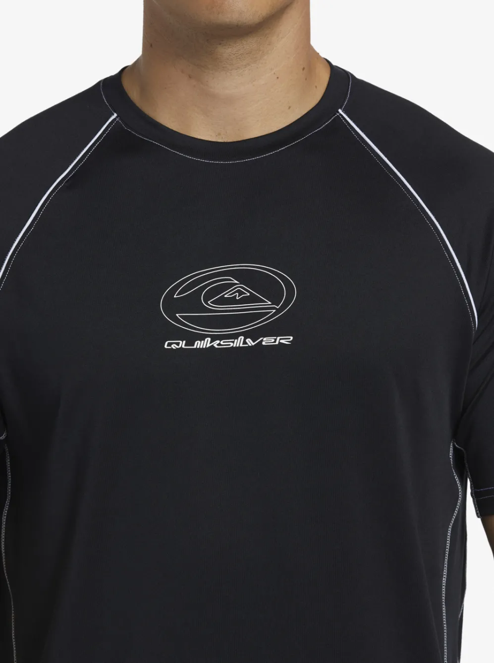 Quiksilver Rashguards|Saturn Surf Tee Short Sleeve Surf Tee Black