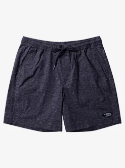 Quiksilver Shorts & Amphibians|Saturn Taxer 18" Elastic Shorts Tarmac Tribal Floral