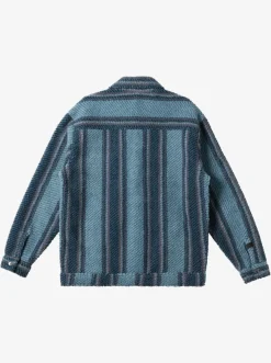 Quiksilver Shirts & Polos|Sherpa Fleece Overshirt Aegean Blue Sherpa Shirt