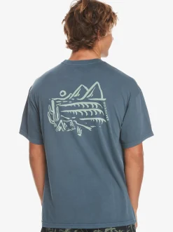Quiksilver Tees|Silver Lining T-Shirt Dark Slate