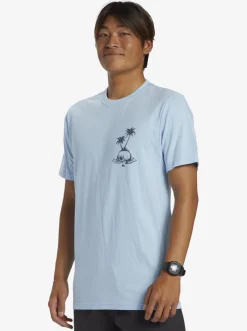 Quiksilver Tees|Skull Island T-Shirt Clear Sky
