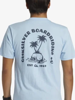 Quiksilver Tees|Skull Island T-Shirt Clear Sky