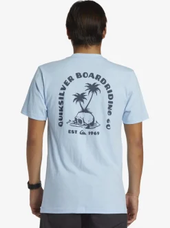 Quiksilver Tees|Skull Island T-Shirt Clear Sky