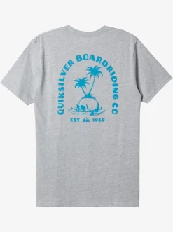 Quiksilver Tees|Skull Island T-Shirt Athletic Heather