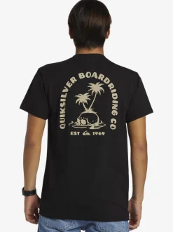 Quiksilver Tees|Skull Island T-Shirt Black