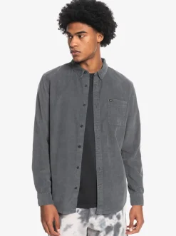 Quiksilver Shirts & Polos|Smoke Trail Long Sleeve Shirt Iron Gate
