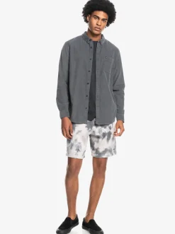 Quiksilver Shirts & Polos|Smoke Trail Long Sleeve Shirt Iron Gate