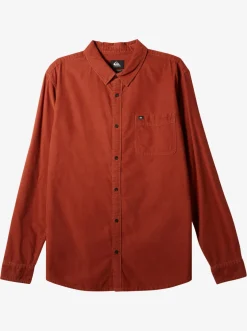 Quiksilver Shirts & Polos|Smoke Trail Long Sleeve Shirt Baked Clay