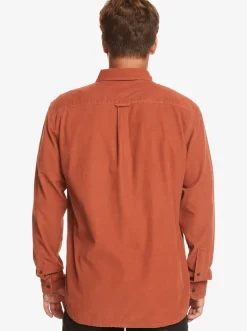 Quiksilver Shirts & Polos|Smoke Trail Long Sleeve Shirt Baked Clay