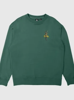 Quiksilver Sweatshirts & Hoodies|Sof Sweatshirt Smoke Pine