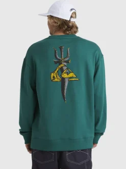 Quiksilver Sweatshirts & Hoodies|Sof Sweatshirt Smoke Pine