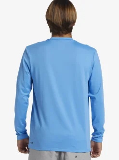 Quiksilver Rashguards|Solid Streak Long Sleeve Upf 50 Surf Tee Azure Blue