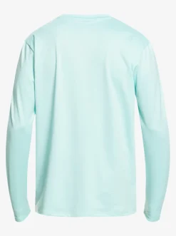 Quiksilver Rashguards|Solid Streak Long Sleeve Upf 50 Surf Tee Angel Blue