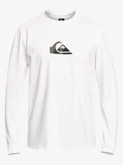Quiksilver Rashguards|Solid Streak Long Sleeve Upf 50 Surf Tee White