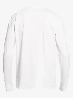 Quiksilver Rashguards|Solid Streak Long Sleeve Upf 50 Surf Tee White