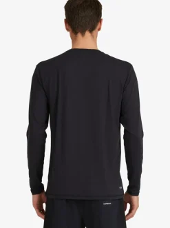 Quiksilver Rashguards|Solid Streak Long Sleeve Upf 50 Surf T-Shirt Black