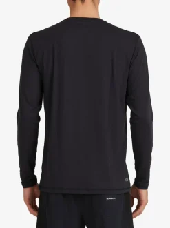 Quiksilver Rashguards|Solid Streak Long Sleeve Upf 50 Surf T-Shirt Black