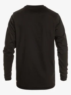 Quiksilver Rashguards|Solid Streak Long Sleeve Upf 50 Surf Tee Black