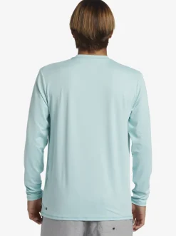 Quiksilver Rashguards|Solid Streak Long Sleeve Upf 50 Surf Tee Pastel Turquoise