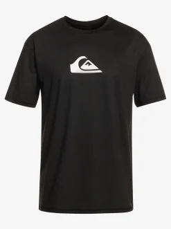 Quiksilver Rashguards|Solid Streak Short Sleeve Upf 50 Surf Tee Black
