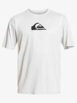 Quiksilver Rashguards|Solid Streak Short Sleeve Upf 50 Surf Tee Gray Violet