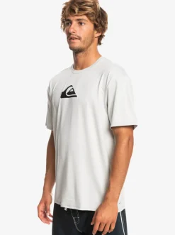 Quiksilver Rashguards|Solid Streak Short Sleeve Upf 50 Surf Tee Gray Violet