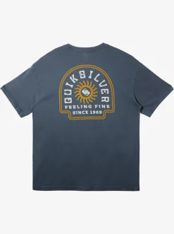 Quiksilver Tees|State Of Mind T-Shirt Dark Slate