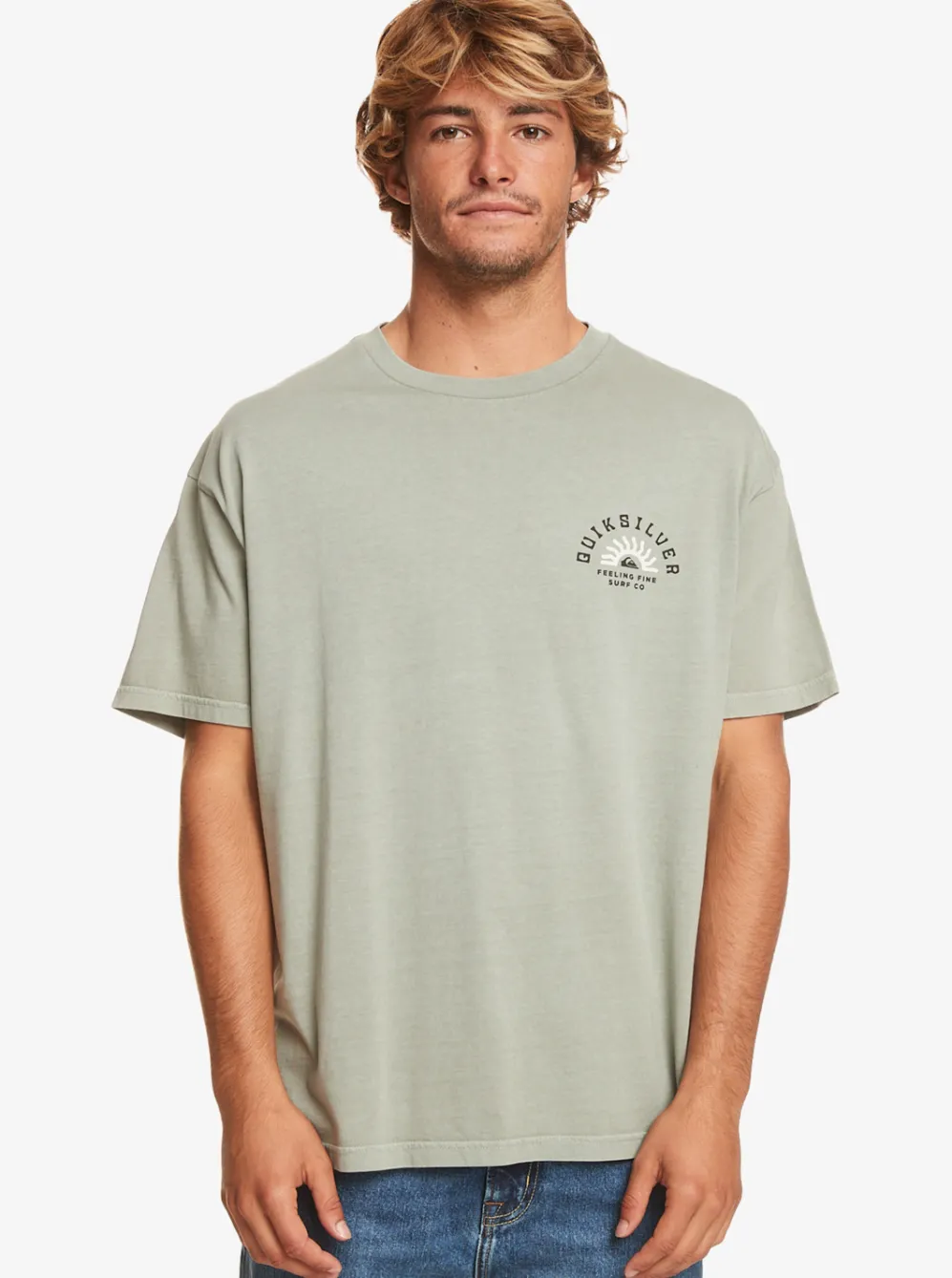 Quiksilver Tees|State Of Mind T-Shirt Iceberg Green
