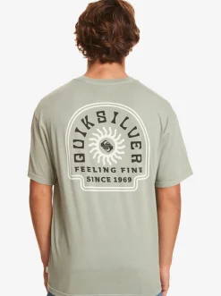 Quiksilver Tees|State Of Mind T-Shirt Iceberg Green