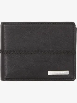 Quiksilver Wallets|Stitchy Tri-Fold Wallet Black Black