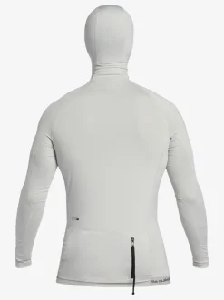 Quiksilver Rashguards|Storm Tripper Hooded Long Sleeve Surf Top Gray Violet