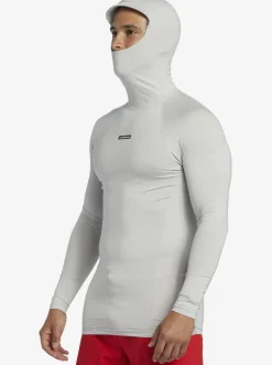 Quiksilver Rashguards|Storm Tripper Hooded Long Sleeve Surf Top Gray Violet