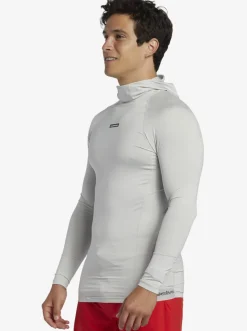 Quiksilver Rashguards|Storm Tripper Hooded Long Sleeve Surf Top Gray Violet