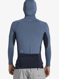 Quiksilver Rashguards|Storm Tripper Hooded Long Sleeve Surf Top Bering Sea