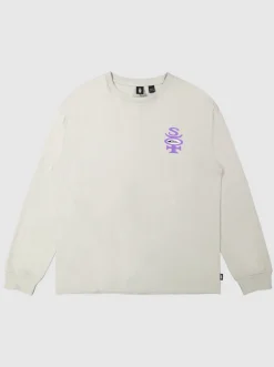 Quiksilver Tees|Stretch Long Sleeve T-Shirt Gray Violet