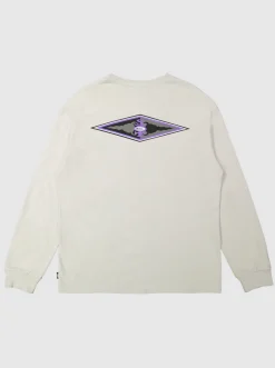 Quiksilver Tees|Stretch Long Sleeve T-Shirt Gray Violet