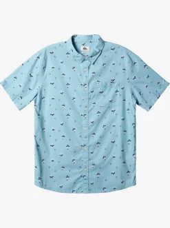 Quiksilver Shirts & Polos|Summer Petals Short Sleeve Shirt Dream Blue