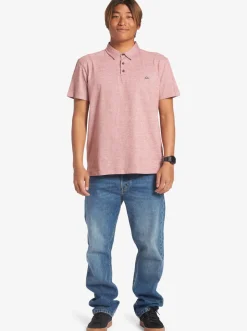 Quiksilver Shirts & Polos|Sunset Cruise Short Sleeve Polo Shirt Red Ochre