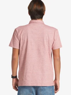 Quiksilver Shirts & Polos|Sunset Cruise Short Sleeve Polo Shirt Red Ochre