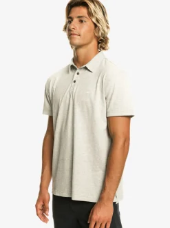 Quiksilver Shirts & Polos|Sunset Cruise Short Sleeve Polo Shirt Light Grey Heather