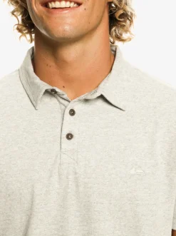 Quiksilver Shirts & Polos|Sunset Cruise Short Sleeve Polo Shirt Light Grey Heather
