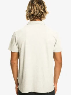Quiksilver Shirts & Polos|Sunset Cruise Short Sleeve Polo Shirt Light Grey Heather