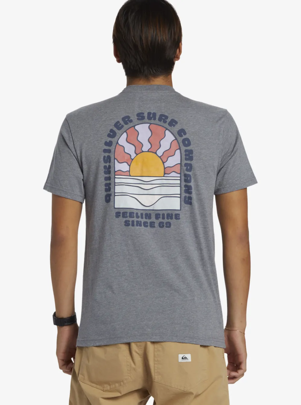 Quiksilver Tees|Sunset Dreams T-Shirt Medium Grey Heather